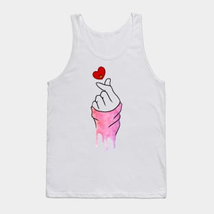 Korean heart sign - Cute heart | Army Kpop Tank Top